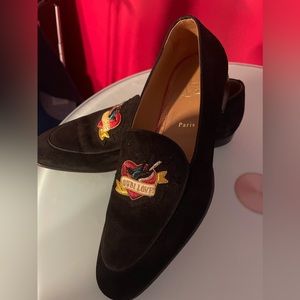 Christian Louboutin suede loafers